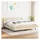 vidaXL Boxspringbett mit Matratze Creme 180x200 cm Stoff