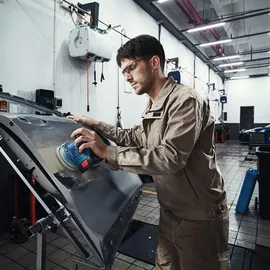 Bosch GEX 185-LI inkl. Zubehör, L-Boxx