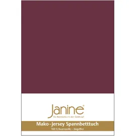 JANINE 5007 Mako-Feinjersey 90 x 190 - 100 x 200 cm burgund
