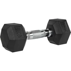 Kurzhantel Hexagon - Hantel - Dumbbell - Pro Stück - 1 bis 40 kg grau 9kg
