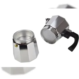 MILU Espressokocher silber/schwarz
