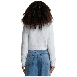 URBAN CLASSICS Ladies Cropped Feather Cardigan white - Gr.: L