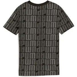 Puma ESS Logo LAB AOP Tee B T-Shirt Schwarz 128