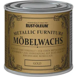 Rust Oleum Rust-Oleum Kreidefarbe-Möbelwachs-Politur Metallic-Gold 125 ml