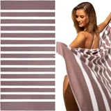 SummerSand Mikrofaser Strandtuch XL 200x100 cm - Sandfrei, Kompakt und Schnelltrocknend - Ideal als Strandhandtuch, Badehandtuch, Reisehandtuch und Saunatuch - Microfaser Badetuch Groß – Dusty Rose