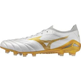 Mizuno Morelia Neo IV Herren White/MP Gold/Cool Gray 44