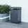 [en.casa] Mülltonnenbox 'Valkeakoski' 1 Tonne 110x59,5x62cm Anthrazit - Dunkelgrau