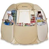 Alvantor Pop-Up-Baldachin Zelt – Vendor Booth Event Zelt – 30,5 x 30,5 cm Pop-Up-Baldachin für kommerzielle Aktivitäten – Camping-Sonnenschutz, Beige