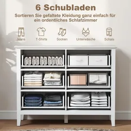 Homcom Sideboard 100 x 78 x 40 cm Weiß