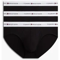 Tommy Hilfiger Underwear Slip BRIEF (Packung, 3-St) Unterhose mit Logobund schwarz S (48)