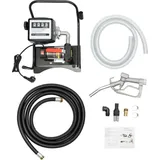 Elektrische Diesel-/Ölpumpe - Selbstansaugende Transferpumpe 220V für Ölfass - 200 W - 45 l/min - Digitaler Durchflussmesser - Zapfpistole - EU-...