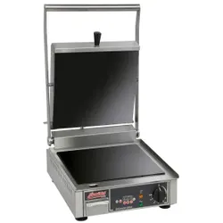 Neumärker Glaskeramik Kontaktgrill Bistro, Kontaktgrill mit Grillplatten aus Glaskeramik, glatte Grillplatten