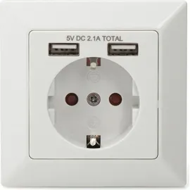 Digitus Schuko-Steckdose Unterputz DA-70613 Weiß