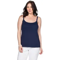 Sheego Damen Große Größen Top mit längenverstellbaren Trägern Basicmode