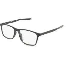 Nike 7125 Unisex-Brille inkl. Gläser Vollrand Quadratisch Metall-Gestell 54/15/145, schwarz