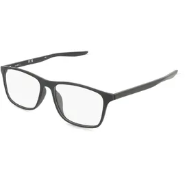 Nike 7125 Unisex-Brille inkl. Gläser Vollrand Quadratisch Metall-Gestell 54/15/145, schwarz