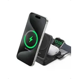 Wireless Charger 15W Foldable 3-in 1 Black
