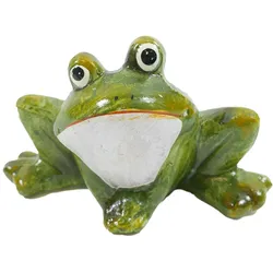 Frosch grün Keramik 10,8x5,8x7,7 cm