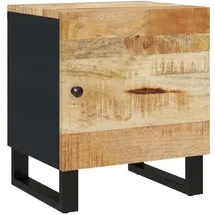 vidaXL Nachtschrank 40x33x46 cm Massivholz Schwarz