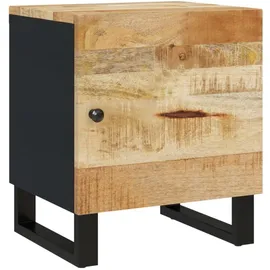 vidaXL Nachtschrank 40x33x46 cm Massivholz Schwarz
