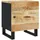 vidaXL Nachtschrank 40x33x46 cm Massivholz Schwarz