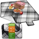 krumad Picknickdecke grau 200 x 200 cm