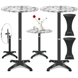 Kesser Bistrotisch 70 x 115 cm Grau
