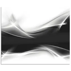Küchenrückwand ARTLAND "Kreatives Element", schwarz, B:60cm H:50cm, Aluminium, Spritzschutzwände, Alu Spritzschutz mit Klebeband, einfache Montage