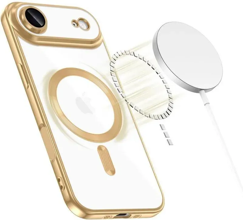 Tech-Protect MagFlex MagSafe Hülle für iPhone 17 Air - Transparent Gold