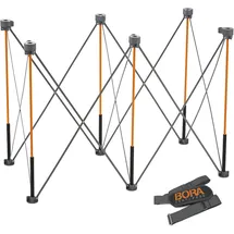 Bora Untergestell Stahl 61 x 122 cm Orange/Schwarz