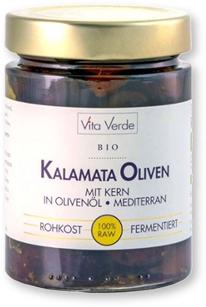 Kalamata Oliven fermentiert - ohne Kern - bio & roh (0.18kg)