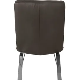 W.Schillig Relaxliege daily dreams Leder/Polyester 65 x 91 x 170 cm braun mit Kissen