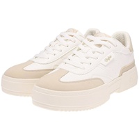 Buffalo RSE CMP Damenschuhe sportlicher Schnürer Weiß White/ Cream - Beige,Weiß - 41