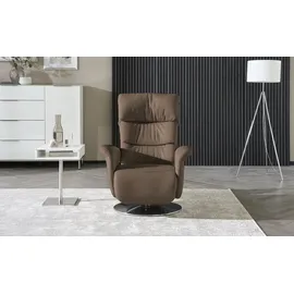 HIMOLLA Relaxsessel 7628 Leder 83 x 109 x 90 cm Braun mit Relax-Funktion