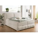 Guido Maria Kretschmer Home & Living Boxbett "Wehma", beige, B:170cm L:213cm, GUIDO MARIA KRETSCHMER HOME & LIVING, Komplettbetten, in H2, H3 & H4 wählbar, inklusive Topper