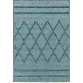 benuta Nest Outdoorteppich, Türkis, Textil, Rechteckig, 160x230 cm Oeko-Tex® Standard 100, wasserabweisend, Teppiche & Böden, Teppiche, Outdoorteppiche