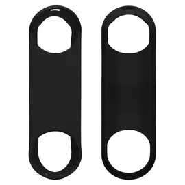 kwmobile Hülle kompatibel mit Google Nest Doorbell - Silikon Cover Case Schutzhülle für Video Türklingel Schwarz - Schwarz