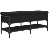 vidaXL Schuhbank 102 x 45 x 42 cm schwarz / schwarz