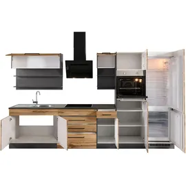 kochstation Küchenzeile KS-Tulsa 350 cm beige