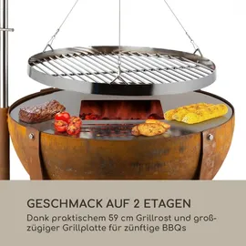 Blumfeldt Feuerschale Fire Globe Ø 120 cm Braun