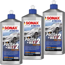 3x 500ml Sonax Xtreme Polish+wax 2 Hybrid Npt Lackversiegelung Politur Wachs: Sonax: 02072000 (207200)