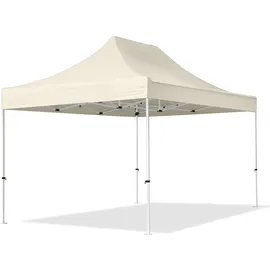 TOOLPORT Faltpavillon Economy 3 x 4,5 m ohne Seitenteile creme 581840