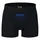 multifanshop Boxershorts Herzschlag Blau / Schwarz L 2er Pack