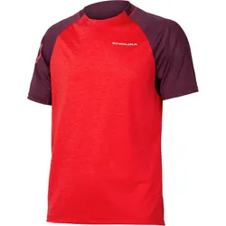 Endura Singletrack Kurzarmtrikot granatapfel XL