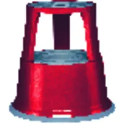 Rollhocker Metall rot - rot