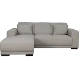 Home Affaire Ecksofa »BORNHOLM L-Form mit Recamiere, Maße B/T/H: 234/162/85 cm«, Recamiere links oder rechts bestellbar, Wellenfederung, inkl. 2 Kissen, beige