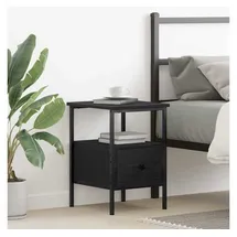 vidaXL Nachtschrank 34 x 36 x 50 cm Schwarz