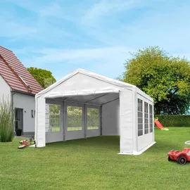 TOOLPORT Partyzelte 3 x 6 m Weiß