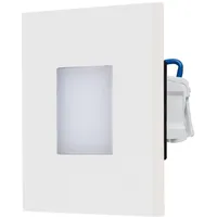 EVN LQ41840W Wandeinbauleuchte 1 Edelstahl weiß