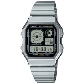 Casio Digital Edgy Collection A130WE-1AEF Edelstahl 34 mm A130WE-1AEF